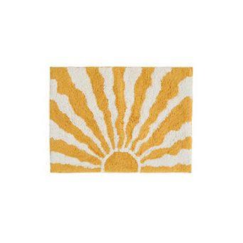 Urban Loft 100% Cotton Tufted Non-Skid Sun Pattern Bath Mat
