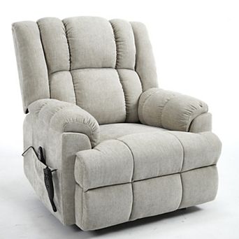 Merax Motor Heat Massage Infinite Position Up to 350 LBS Electric Power Lift Recliners with Power