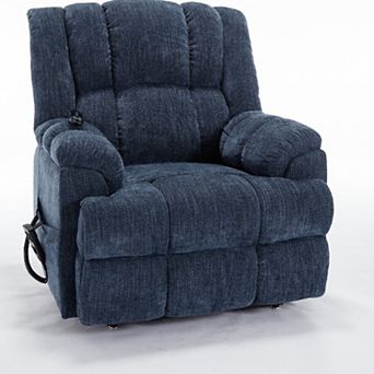 Merax Motor Heat Massage Infinite Position Up to 350 LBS Electric Power Lift Recliners with Power