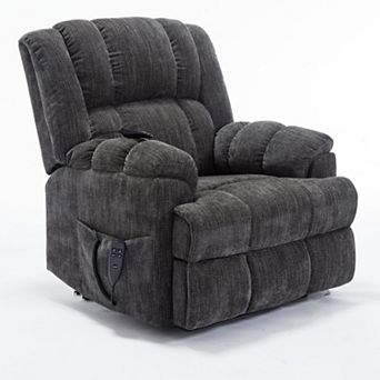 Merax Motor Heat Massage Infinite Position Up to 350 LBS Electric Power Lift Recliners with Power