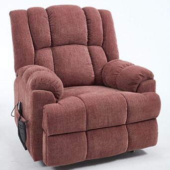 Merax Motor Heat Massage Infinite Position Up to 350 LBS Electric Power Lift Recliners with Power