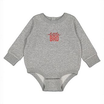 Embroidered Little Bro - Infant Fleece BodySuit