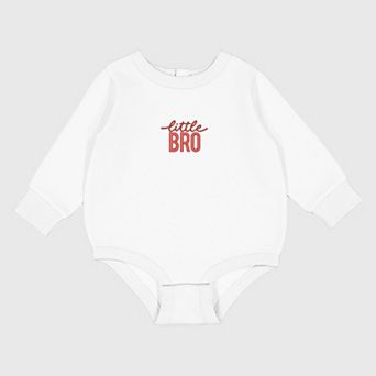 Embroidered Little Bro - Infant Fleece BodySuit