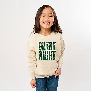 Silent Night Block Distressed - Youth Graphic Sweatshirt