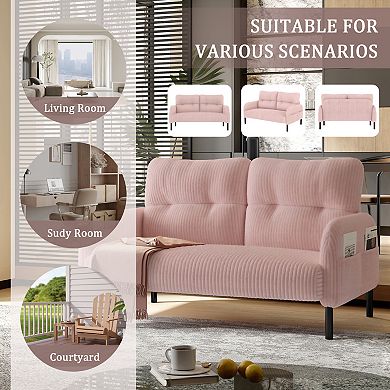 Merax Corduroy Sofa Loveseat