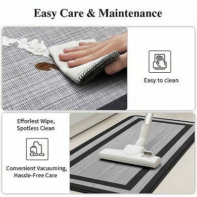 Cushioned Anti Fatigue Kitchen Mat Set Non Skid and Ergonomic