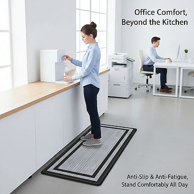 Cushioned Anti Fatigue Kitchen Mat Set Non Skid and Ergonomic