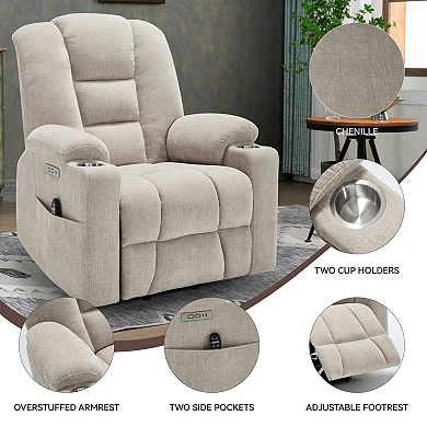 Merax Power Lift Recliner Chair with Massage and Heat for Elderly
