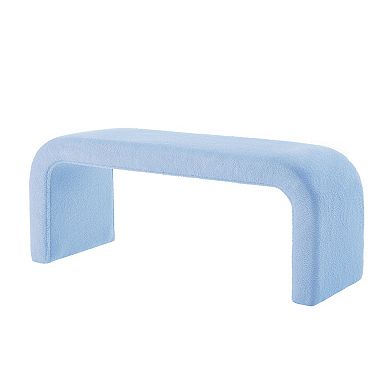 Merax Set of 3 U-Shaped Modern Bench Teddy Ottoman Bench