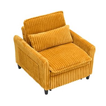 Merax Single Seat Corduroy Plush Sofa Small sofa bed