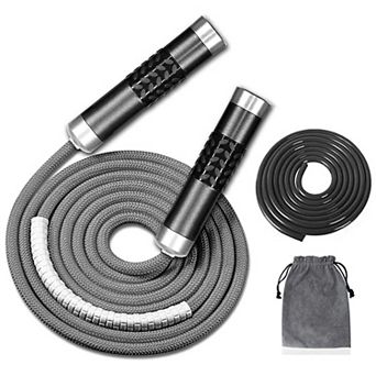 Weight Loss Jump Rope: Tangle-Free, Double Ball Bearings, 9mm Cotton & PVC, Adjustable Length