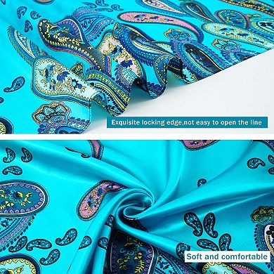 2 Pack Western Bandanas: 35" Silk Feel, Versatile for Western Events