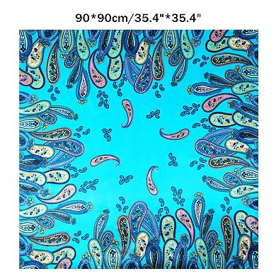 2 Pack Western Bandanas: 35" Silk Feel, Versatile for Western Events