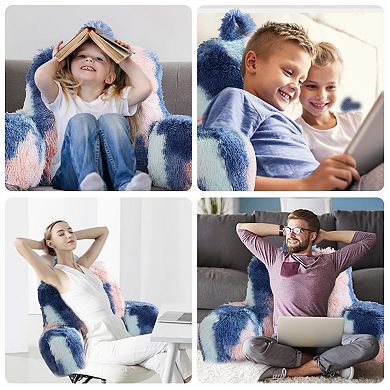Super Soft Plush Pillow: Stylish Armrest for Comfortable Reading, TV, and Studying