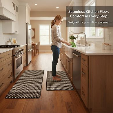Non Skid Kitchen Rugs Set Washable Absorbent for Sink and Floor