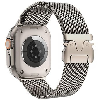 Milanese Loop Bands for Apple Watch Ultra/Series 11-4 - adjustable stainless mesh, parachute buckle