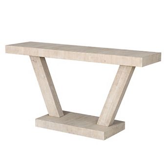 Merax 60-Inch Vintage Distressed Wood Console Table