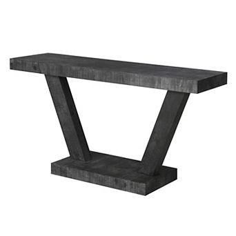 Merax 60-Inch Vintage Distressed Wood Console Table