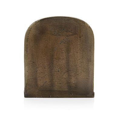 Tree of Life Cast Iron Bookends: Decorative, Non-Slip, Heavy, Rustic Finish, Perfect for Bookcases