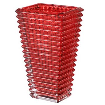 Crystal Vase: Large Glass Flower Vase for Modern Decor - Living Room, Bedroom, Dining