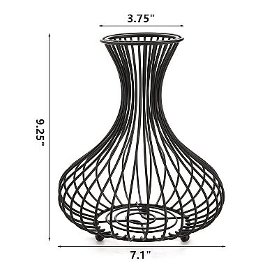 Metal Wine Cork Holder: Durable, Black, Holds 150 Corks, Stands Free, Perfect for Home Decor