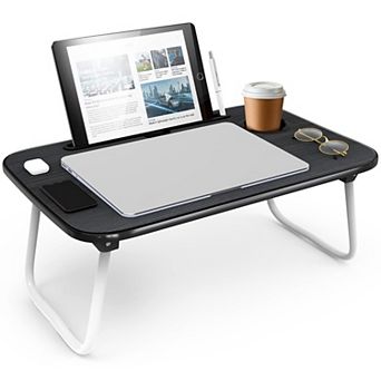 Portable Lap Desk with Foldable Legs for Bed, Couch, Floor - Ideal for Reading, Writing, and Laptop