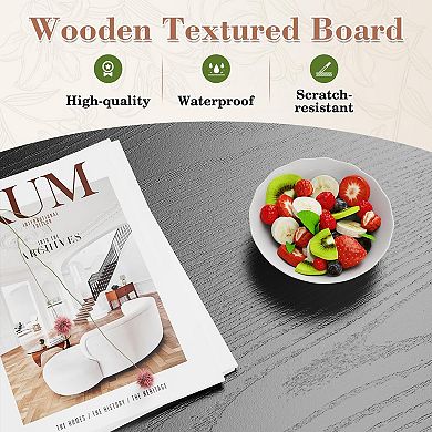 Lift Top Coffee Table with Hidden Storage and Shelves for Dining or Office Use