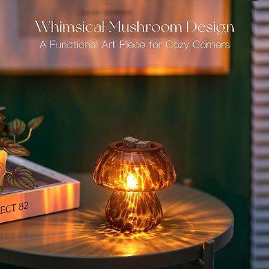 Mushroom Wax Warmer: Vintage Style, Cute Design, Fast Melting, Timer Options, Easy Clean