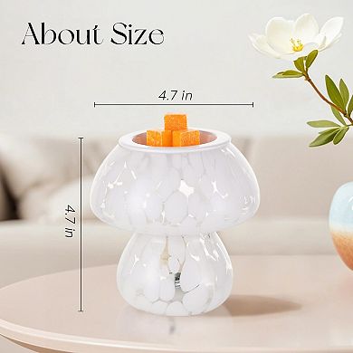 Mushroom Wax Warmer: Vintage Style, Cute Design, Fast Melting, Timer Options, Easy Clean