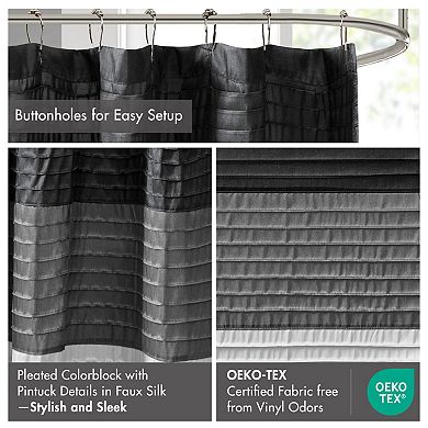 72x72" Microfiber Fabric Shower Curtain, Elegant Design, Machine Washable, OEKO-TEX Certified