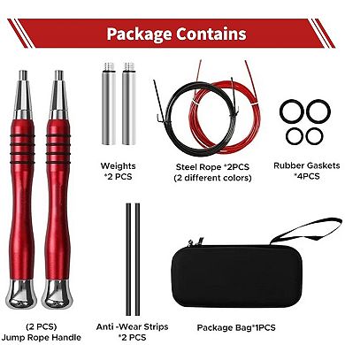 High Speed 360° Jump Rope - Fast Rotation, Ergonomic Handles, Adjustable Length, Weighted Handles