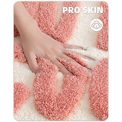 Luxury Soft Bath Mat: Non-Slip, Machine Washable, Water Absorbent, Cute Design, Perfect for Home Dec