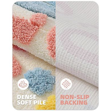 Luxury Soft Bath Mat: Non-Slip, Machine Washable, Water Absorbent, Cute Design, Perfect for Home Dec