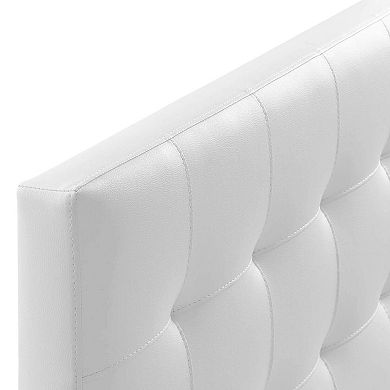 White Tufted Faux Leather Queen Headboard: Stylish, Durable, and Comfortable