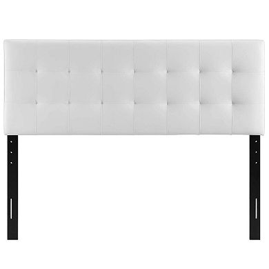 White Tufted Faux Leather Queen Headboard: Stylish, Durable, and Comfortable