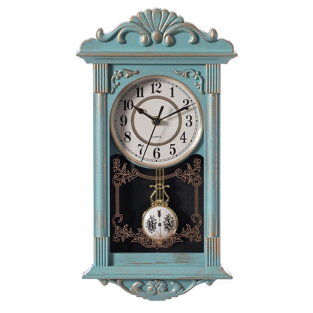 LAFOCUSE Rustic Vintage Style Wall Clock