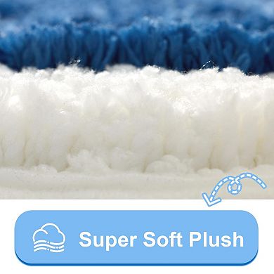 Cute 3D Leaf Design Bath Mat: Soft Plush Microfiber, Quick Dry, Non-Slip, Machine Washable, 20x32 in