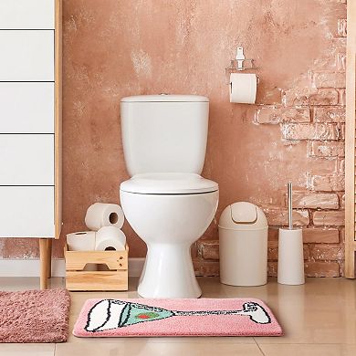 Martini Inspired Non-Slip Bathroom Mat: Soft, Absorbent, and Decorative for Home