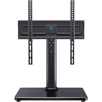 Universal Swivel TV Stand for 24-60" TVs Up to 99 lbs: 12 Height Adjustable, VESA 400x400mm