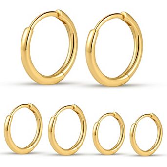 ZUQIETA Micro Huggie Hoops - Sleeper Earrings for Helix, Daith, Tragus & Cartilage