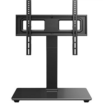 Universal Swivel TV Stand Base for 32-70" TVs, Height Adjustable, Tilt, Tempered Glass, 88 lbs Max