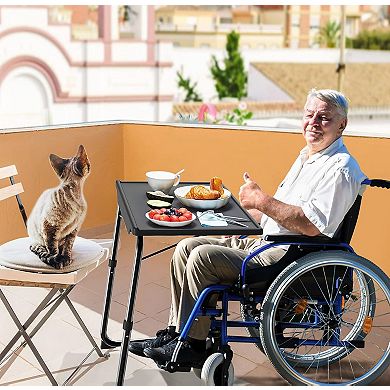 Adjustable TV Tray Table: Multi-Use, Comfortable, Folding, 6 Height & 3 Tilt Adjustments