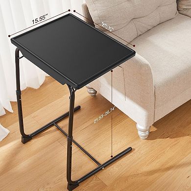 Adjustable TV Tray Table: Multi-Use, Comfortable, Folding, 6 Height & 3 Tilt Adjustments