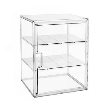 Great Ambitions Pastry Display Case,Bread Box for Kitchen Countertop,4-Layer Adjustable BreadBox