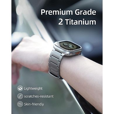 Grade 2 Titanium Apple Watch Ultra 2 Band: Lightweight, Durable, & Adjustable for 49mm Models