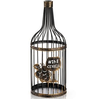 Metal Wine Cork Holder: Rustic Decor for Home, Holds 60 Corks, Perfect Gift