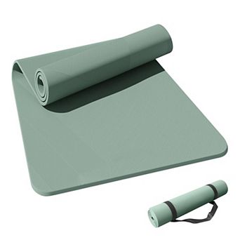 32" Extra Wide 7mm Thick Double-Sided Non-Slip Yoga Mat for Men & Women: Eco-Friendly, Lightweight