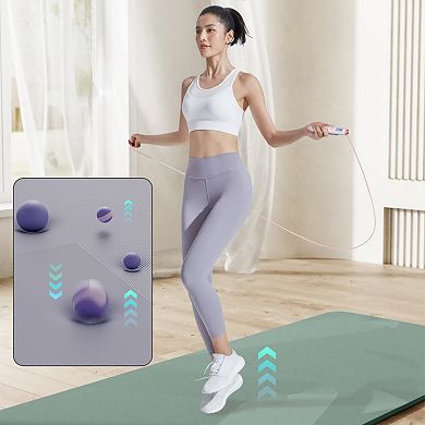 32" Extra Wide 7mm Thick Double-Sided Non-Slip Yoga Mat for Men & Women: Eco-Friendly, Lightweight
