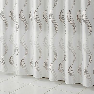 Semi Transparent EVA Shower Curtain, Waterproof Bath Shower Curtain Sets with 12 Hooks, Cute Pattern