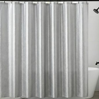 Waterproof PEVA Shower Curtain with 12 Hooks, Semi Transparent Privacy Protection
